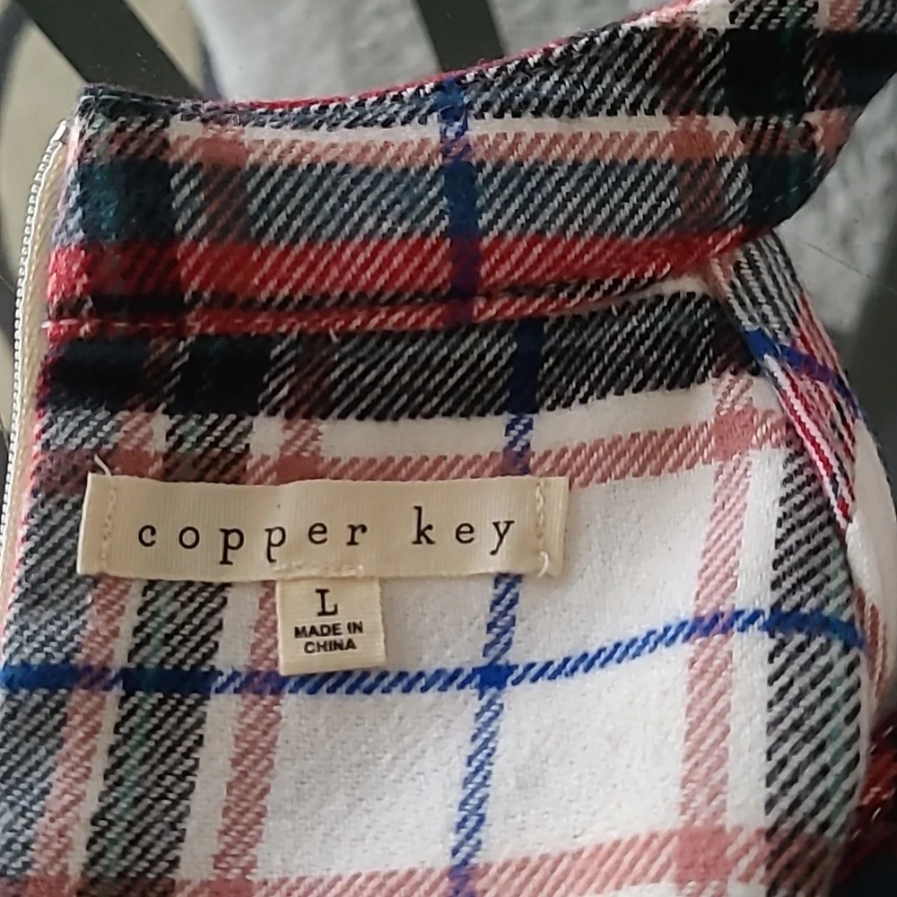 NWT Copper Key Plaid Kids Dress ❤️